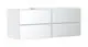 Hansgrohe-HG-Xevolos-E-Waschtischunterschrank-Mattweiss-1370-550-mit-4-Schubkaesten-fuer-Konsolen-mit-Aufsatzwaschtisch-geschliffen-links-Weiss-Metallic-54236320 gallery number 1